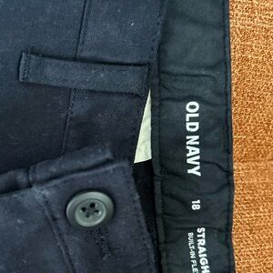Old Navy Blue Straight Built in Flex uniform pants